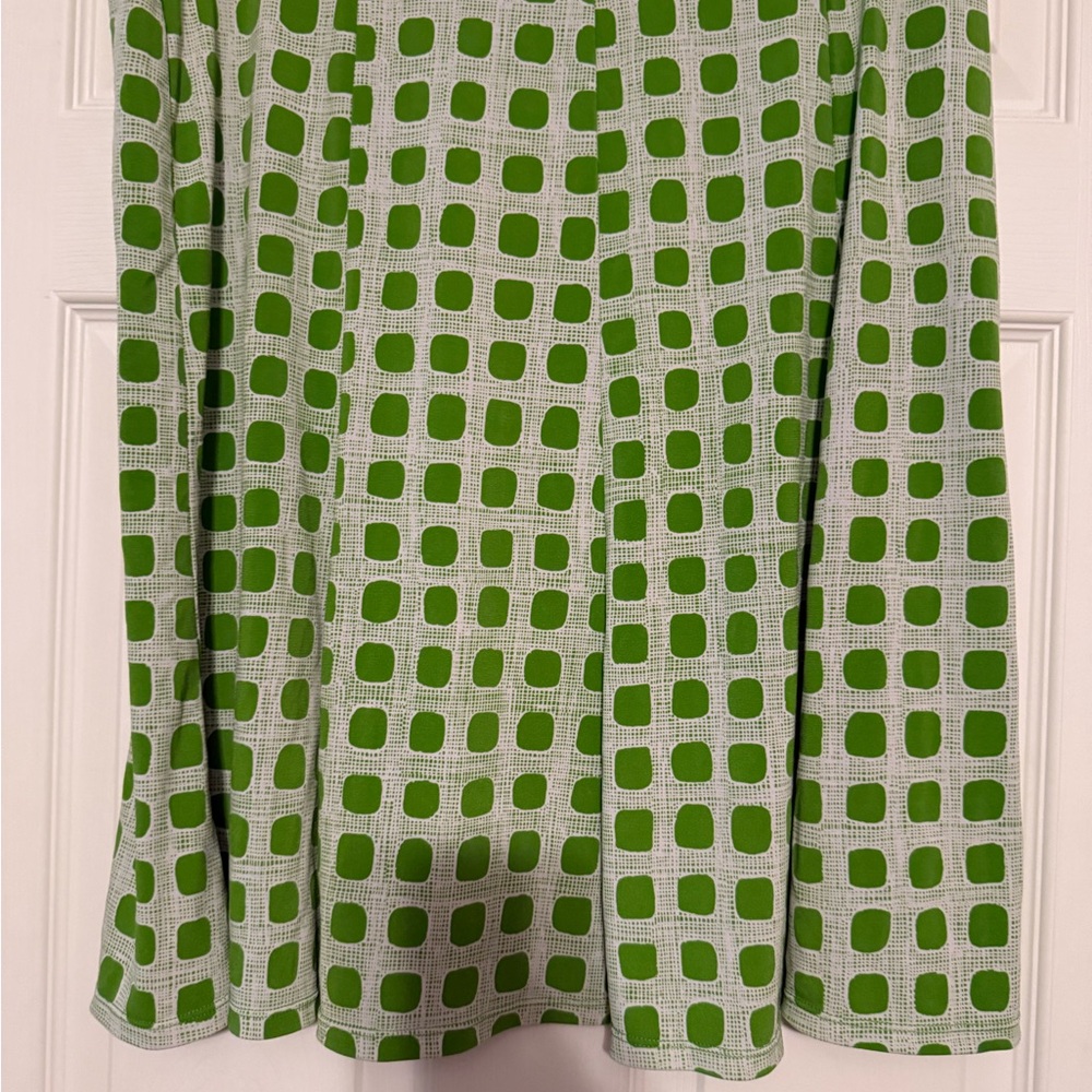 George Green Squares A-Line Midi Skirt